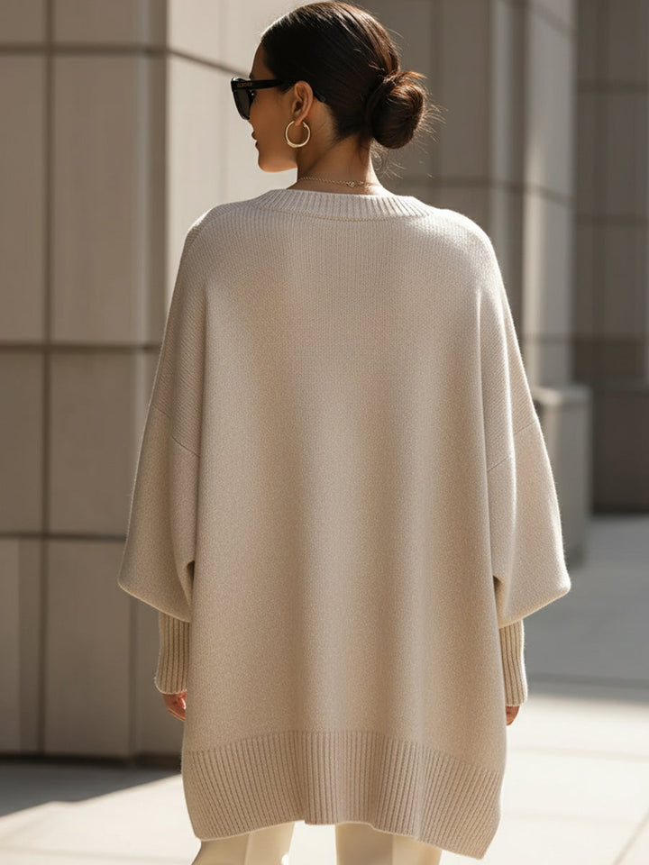 Elena - Poncho oversize de elegancia natural