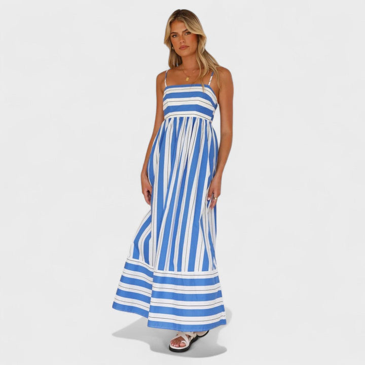 Camila - Vestido de rayas fresco