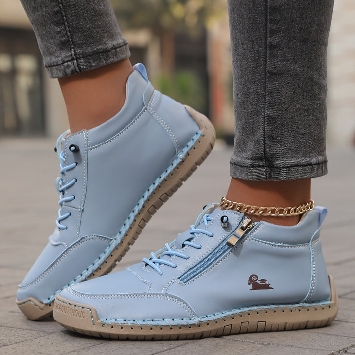 Zapatos Ortopédicos Flora Cómodos con Cierre de Cremallera