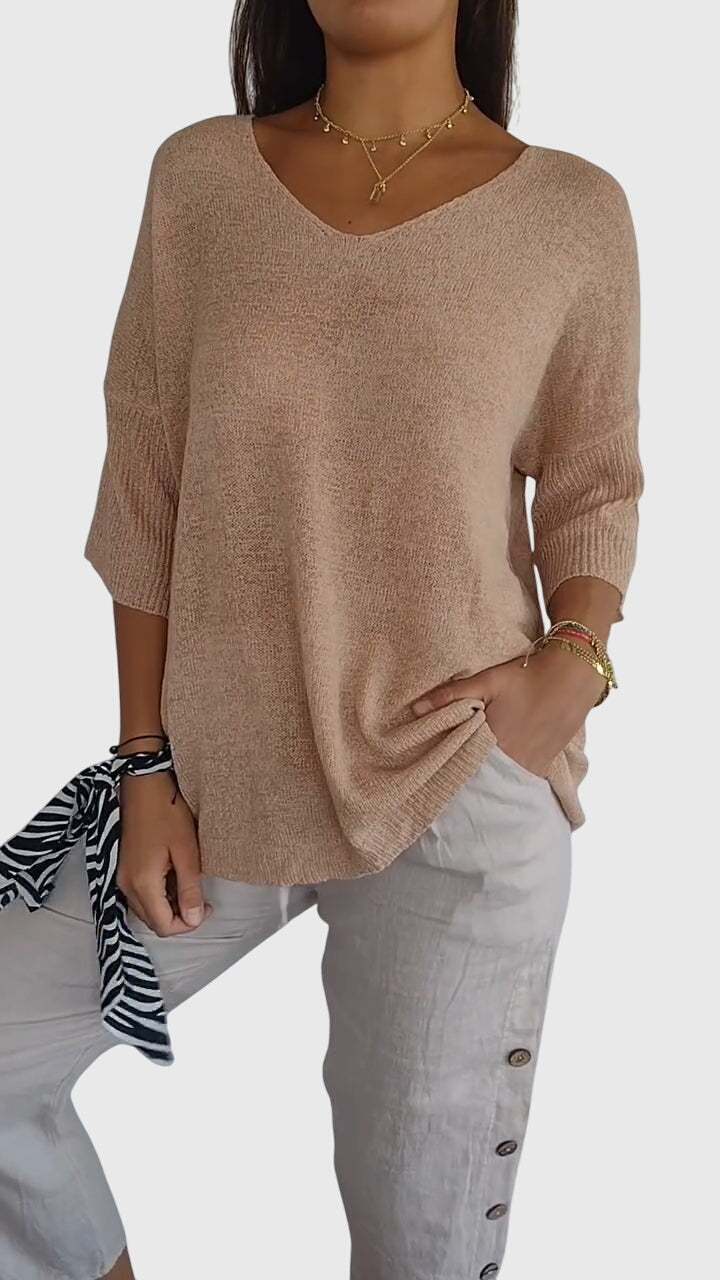 Caroline | Top Elegante con Escote en V