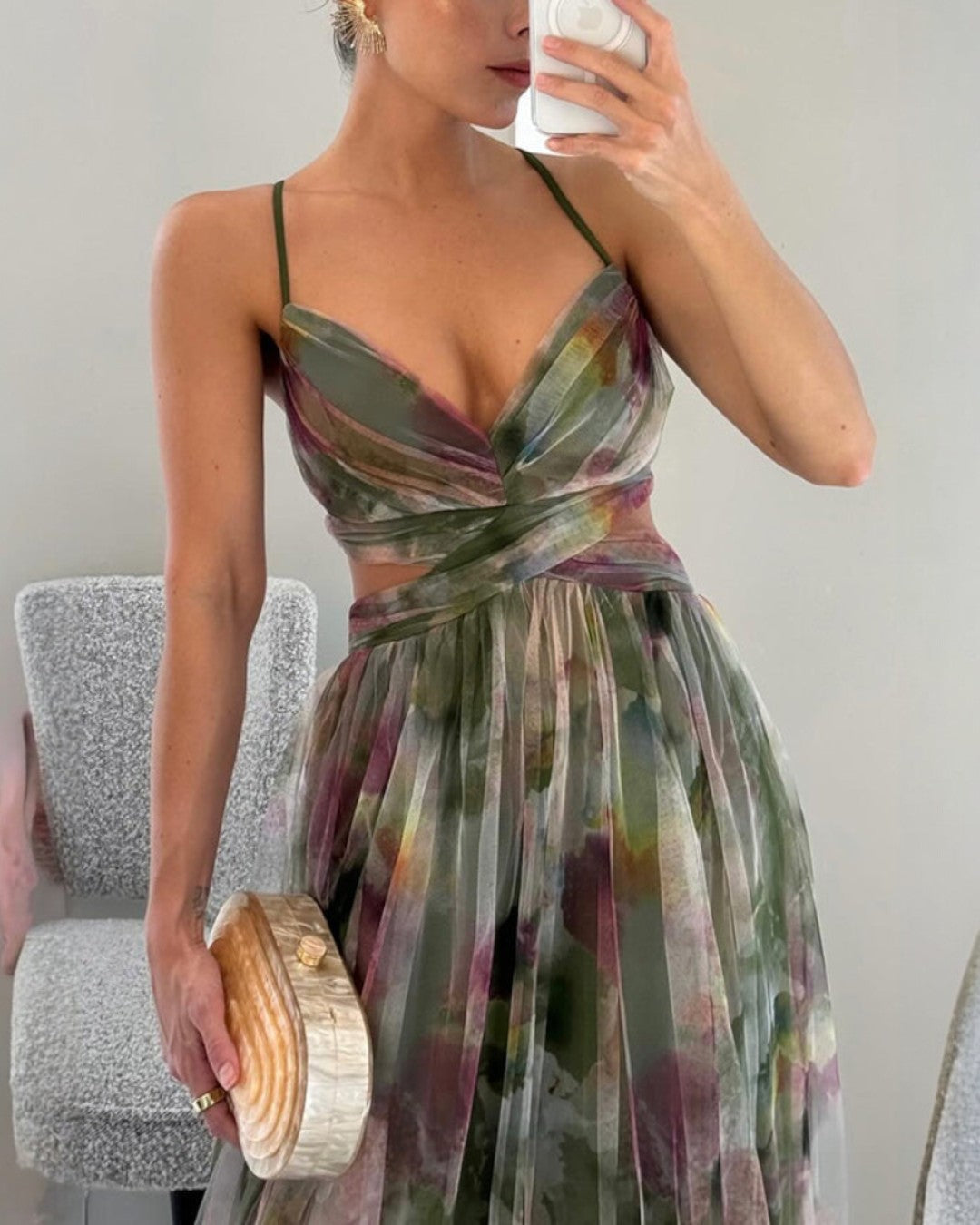 Giselle | Precioso Maxi Vestido con Estampado Floral