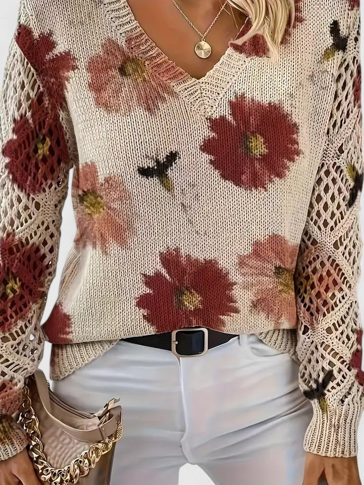 Bronwen | Jersey de Encaje Floral