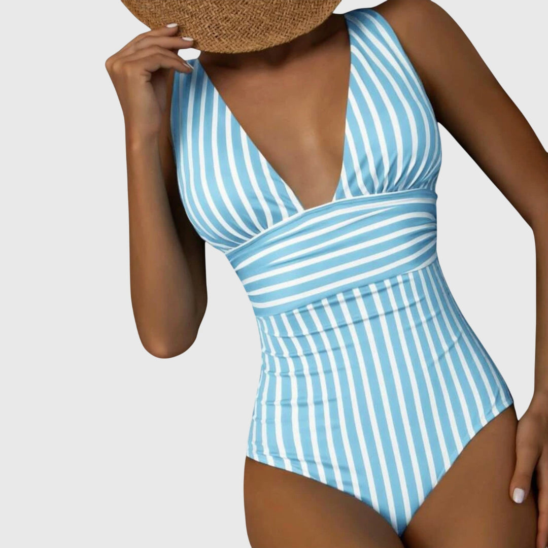Sidonie | Maillot de bain una pieza a rayas con soporte