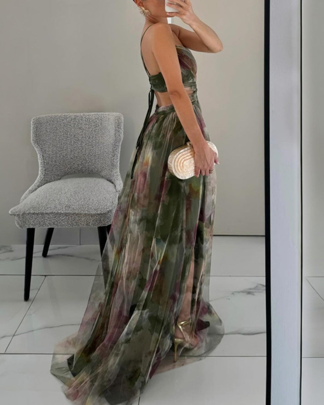 Giselle | Precioso Maxi Vestido con Estampado Floral