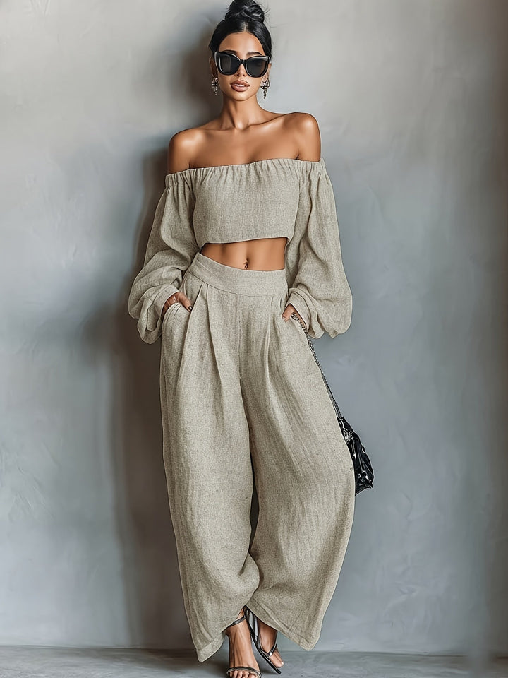 Tiana | Conjunto Sin Mangas – Elegante, Con Pantalones Anchos