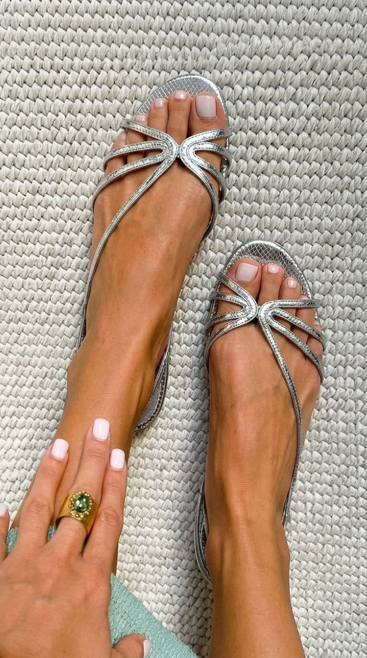 Ginevra | Sandalias Doradas Elegancia Verano