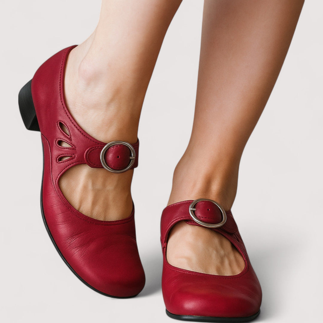 Clara | Zapatos de tacón en piel sintética