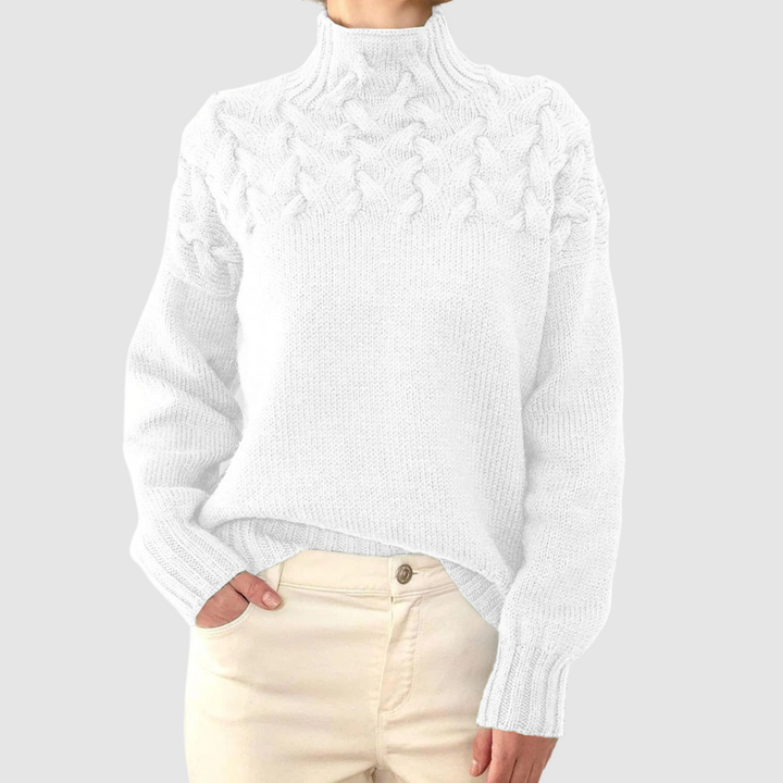 Štěpánka – Jersey cálido de cuello alto