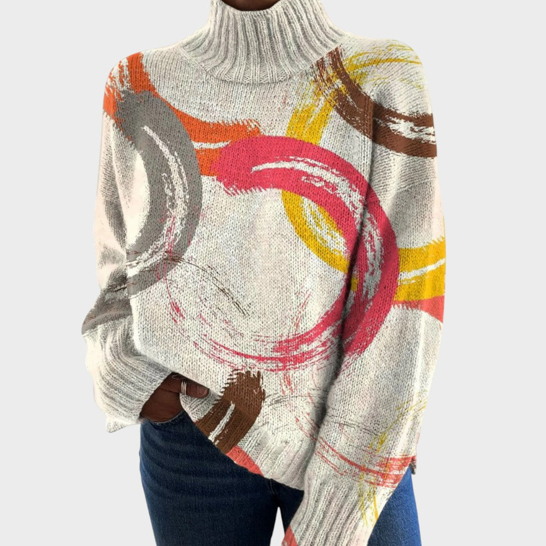 Eduarda – Jersey artístico de cuello alto