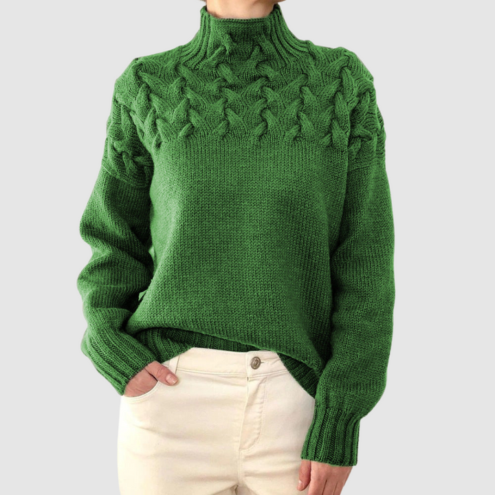 Štěpánka – Jersey cálido de cuello alto