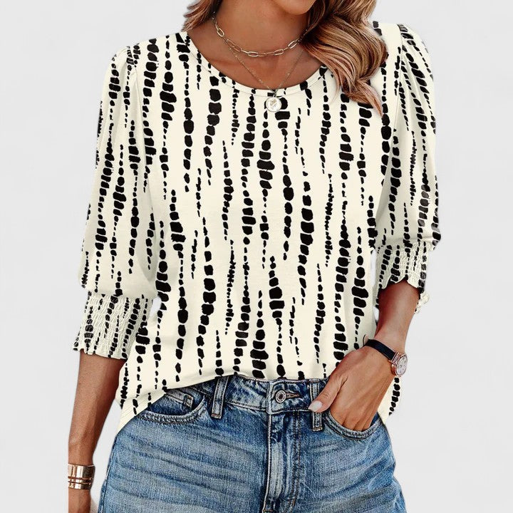 Nina | Clara Top Smocke Elegante