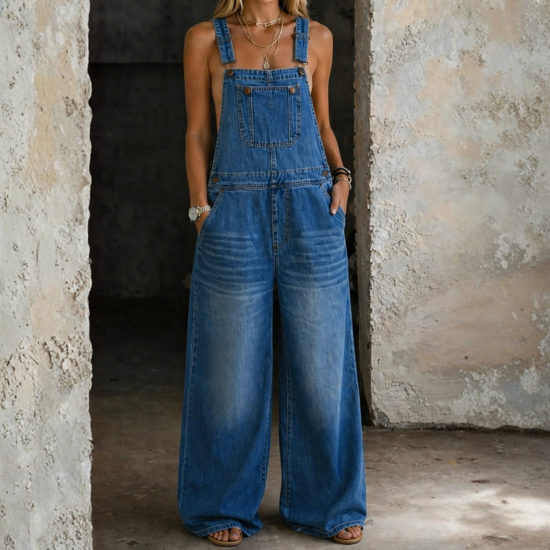 Adèle - Pantalón de Denim con Cintura Elástica | Imprescindible de Temporada