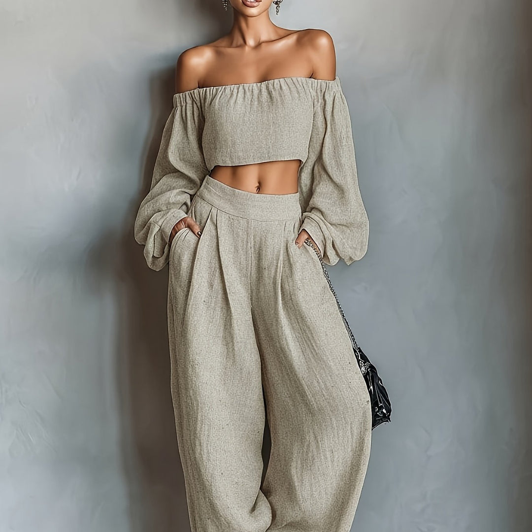 Tiana | Conjunto Sin Mangas – Elegante, Con Pantalones Anchos