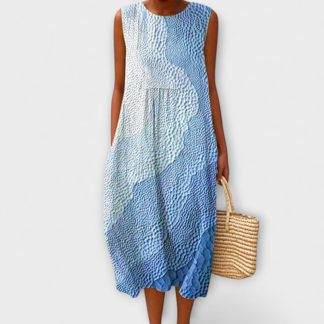 Isabela - Vestido maxi artístico