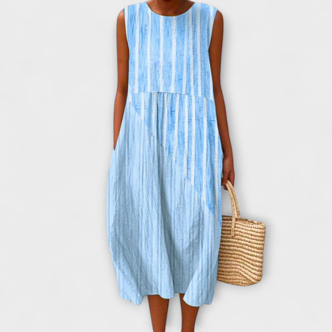 Isabela - Vestido maxi artístico