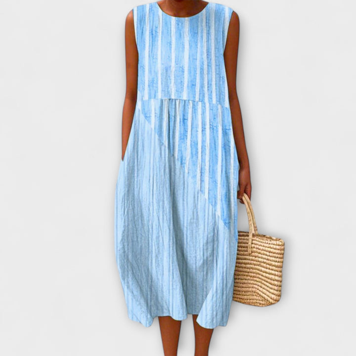 Isabela - Vestido maxi artístico