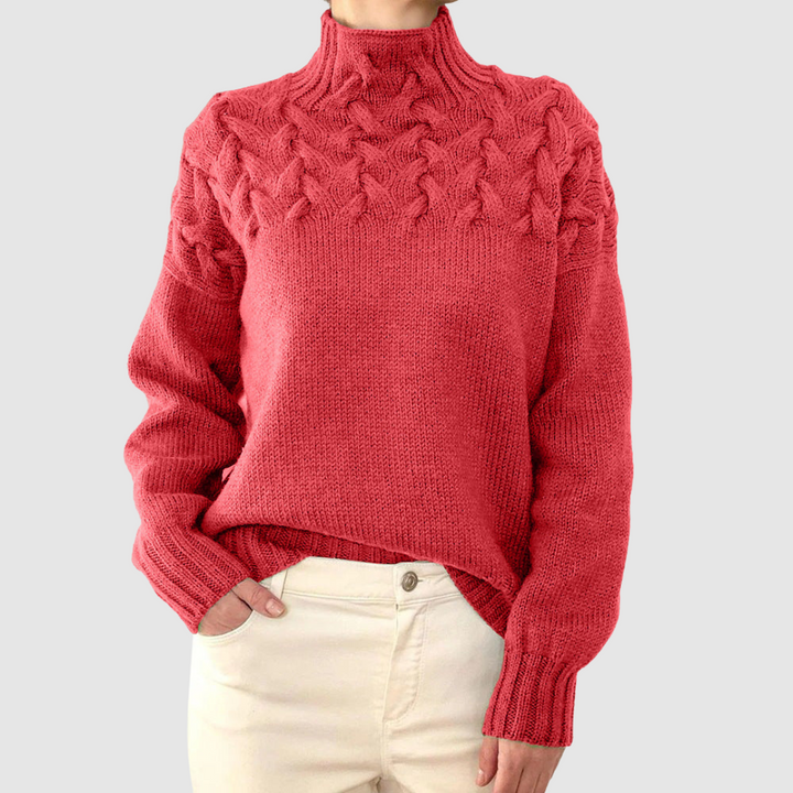 Štěpánka – Jersey cálido de cuello alto
