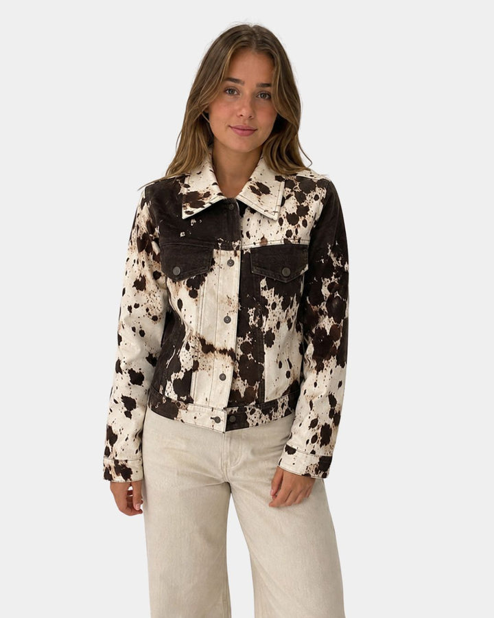 Belléa | Chaqueta con estampado de vaca