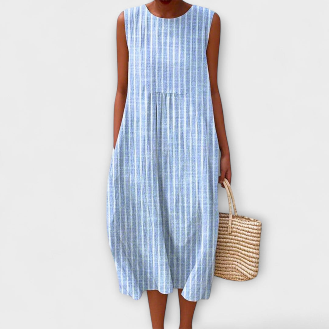 Isabela - Vestido maxi artístico