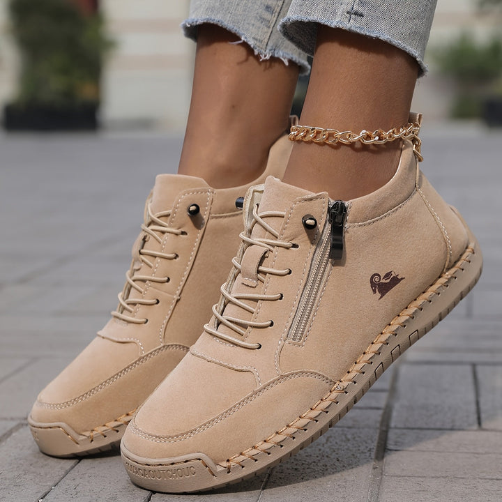 Zapatos Ortopédicos Flora Cómodos con Cierre de Cremallera