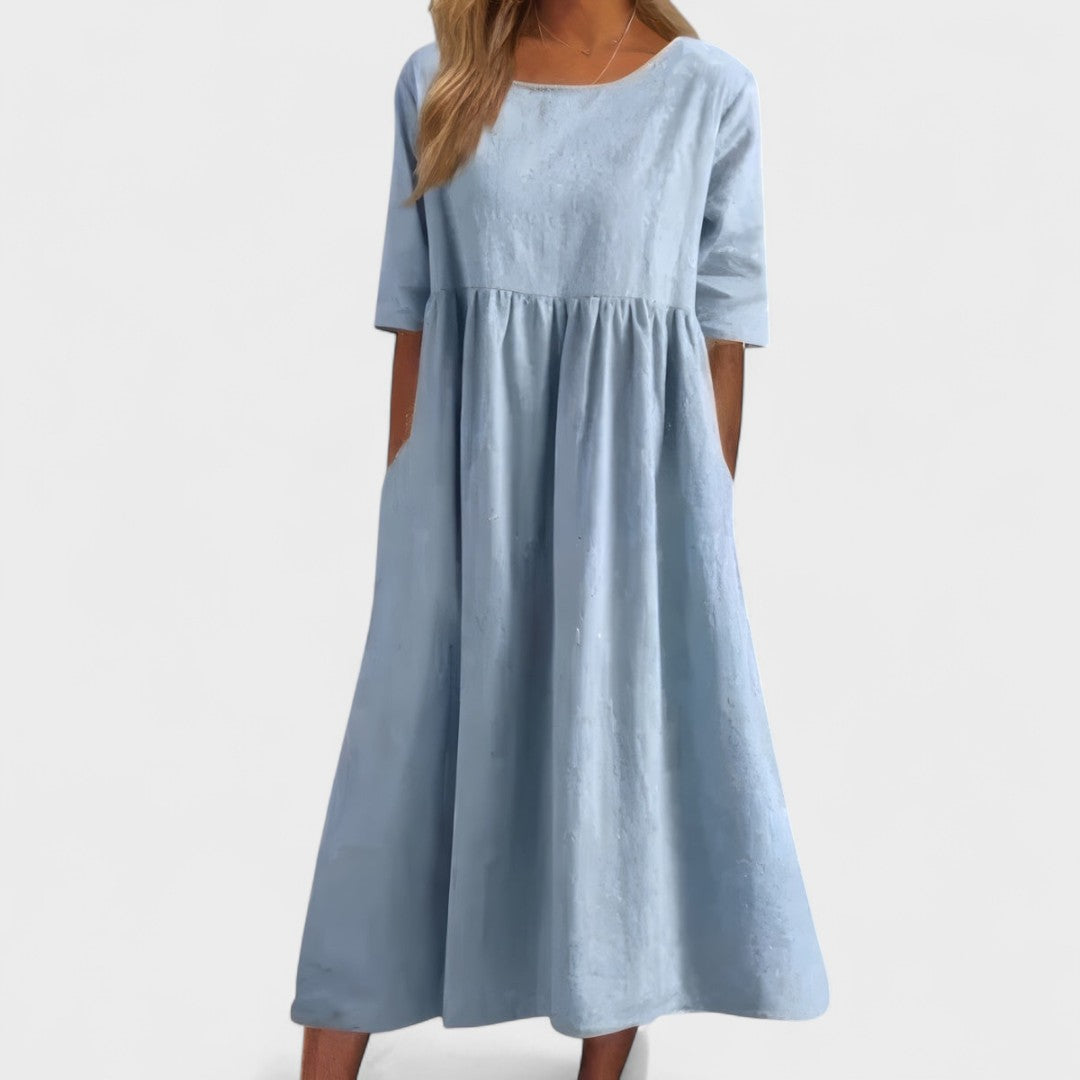 Manuela - Vestido de algodón aireado
