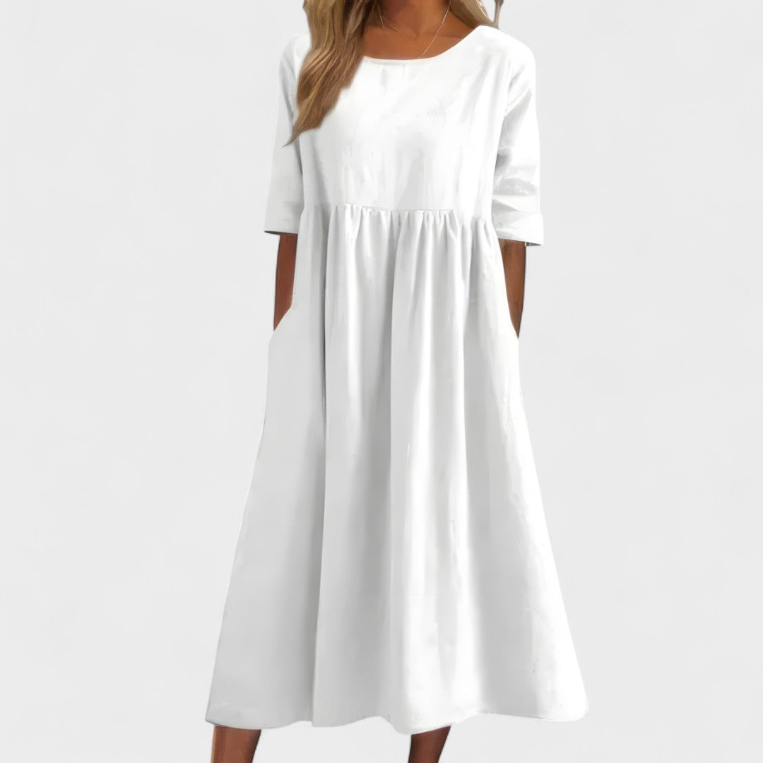 Manuela - Vestido de algodón aireado