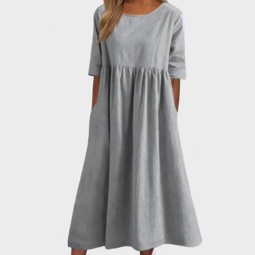Manuela - Vestido de algodón aireado