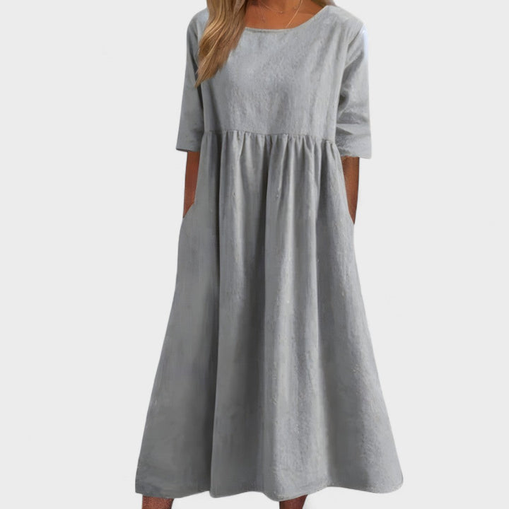 Manuela - Vestido de algodón aireado