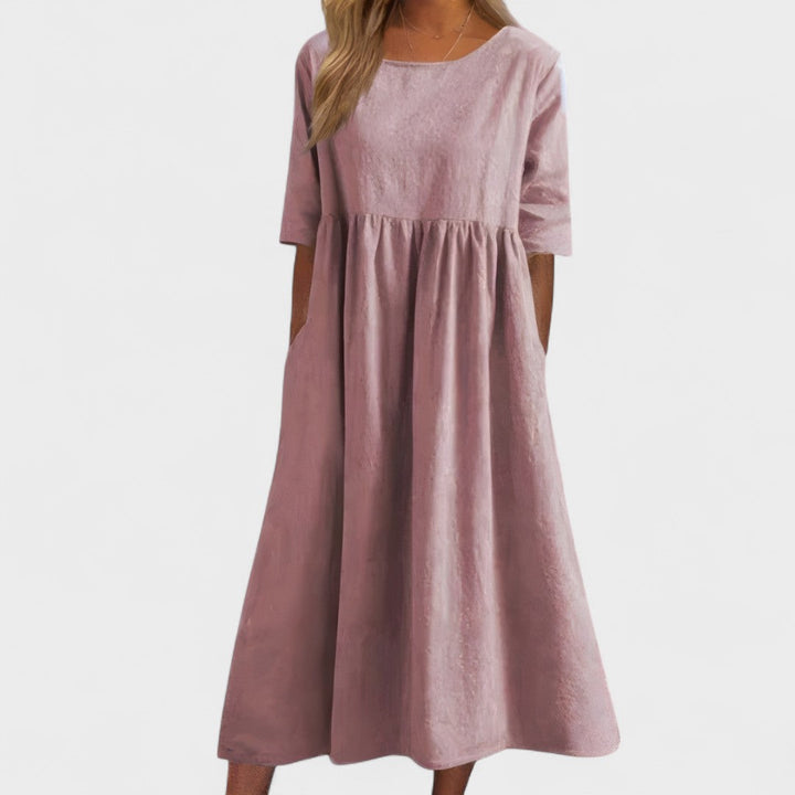 Manuela - Vestido de algodón aireado