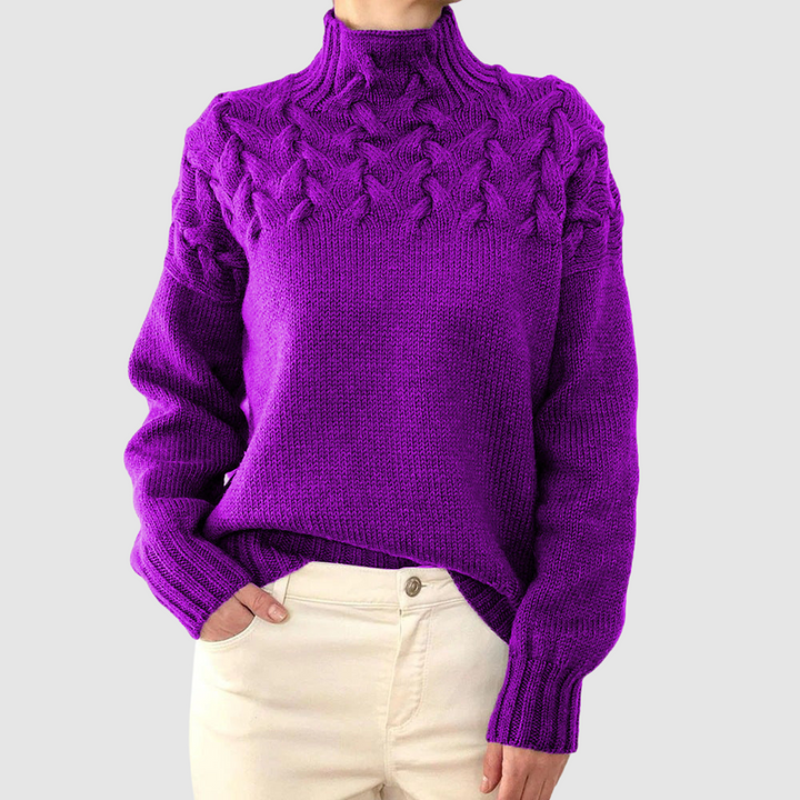 Štěpánka – Jersey cálido de cuello alto