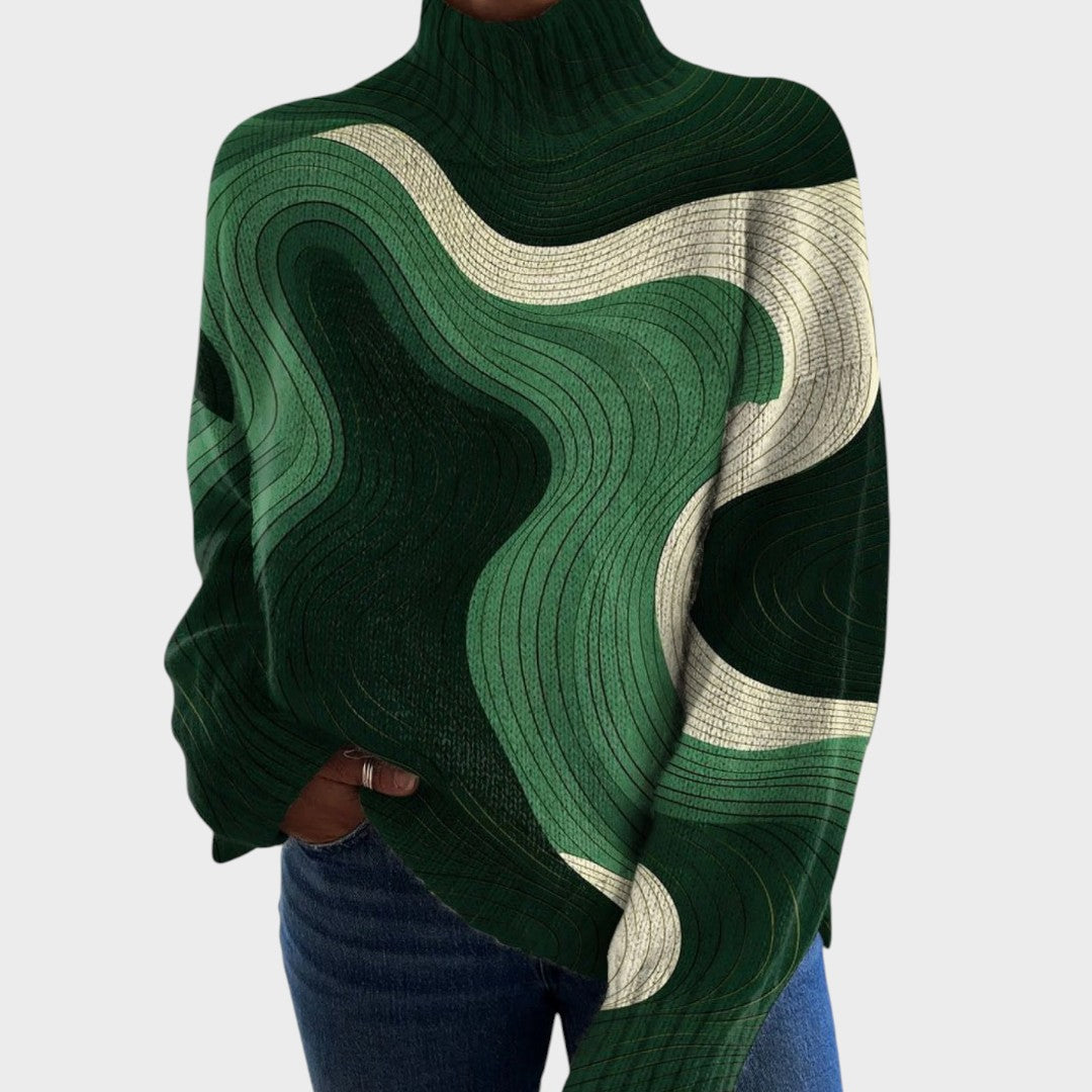 Eva – Jersey de punto con motivo artístico