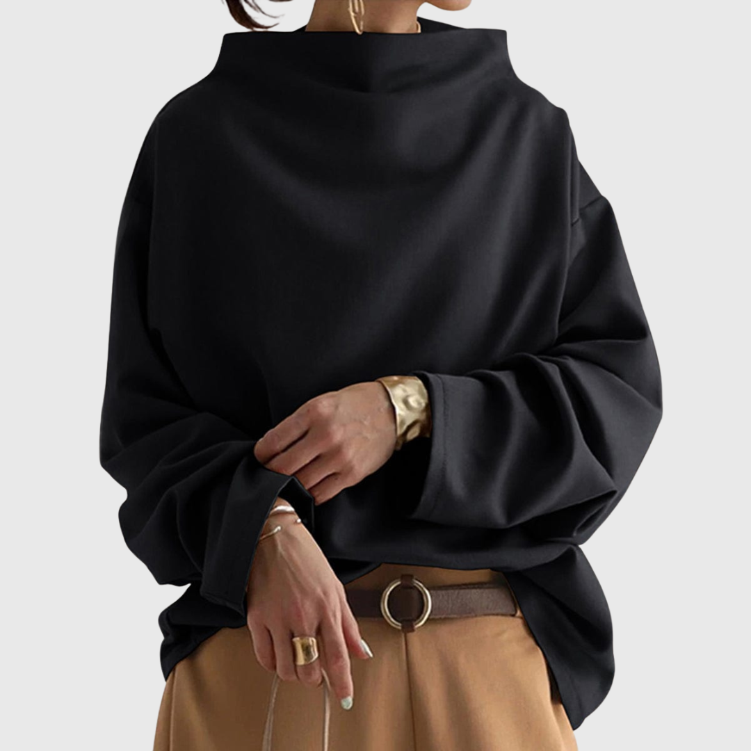 Christine | Top relajado de cuello alto
