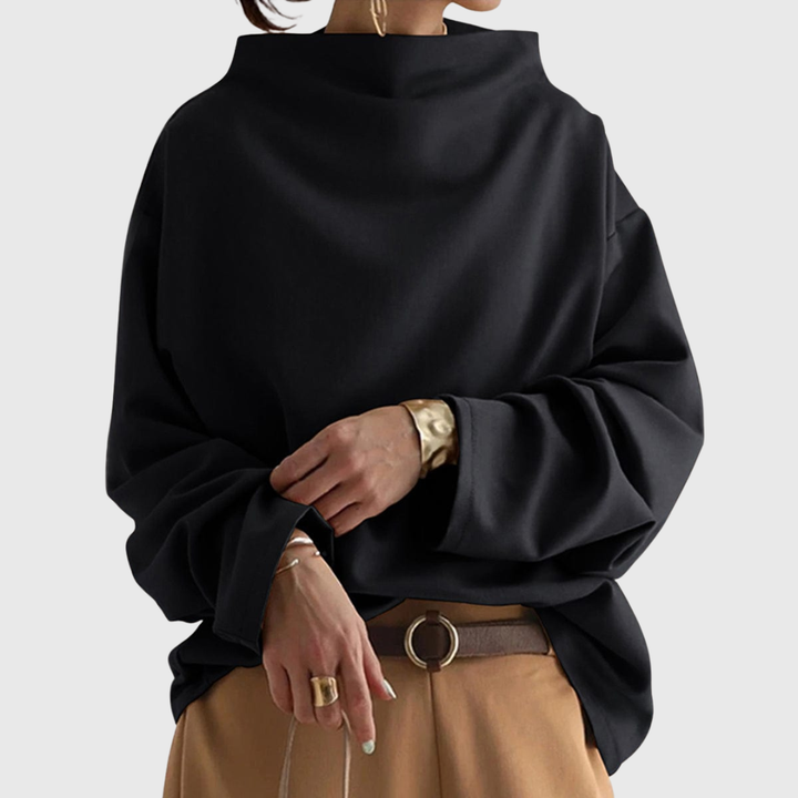 Christine | Top relajado de cuello alto
