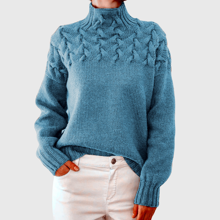 Nina | Suéter de Cuello Alto Tejido Cálido