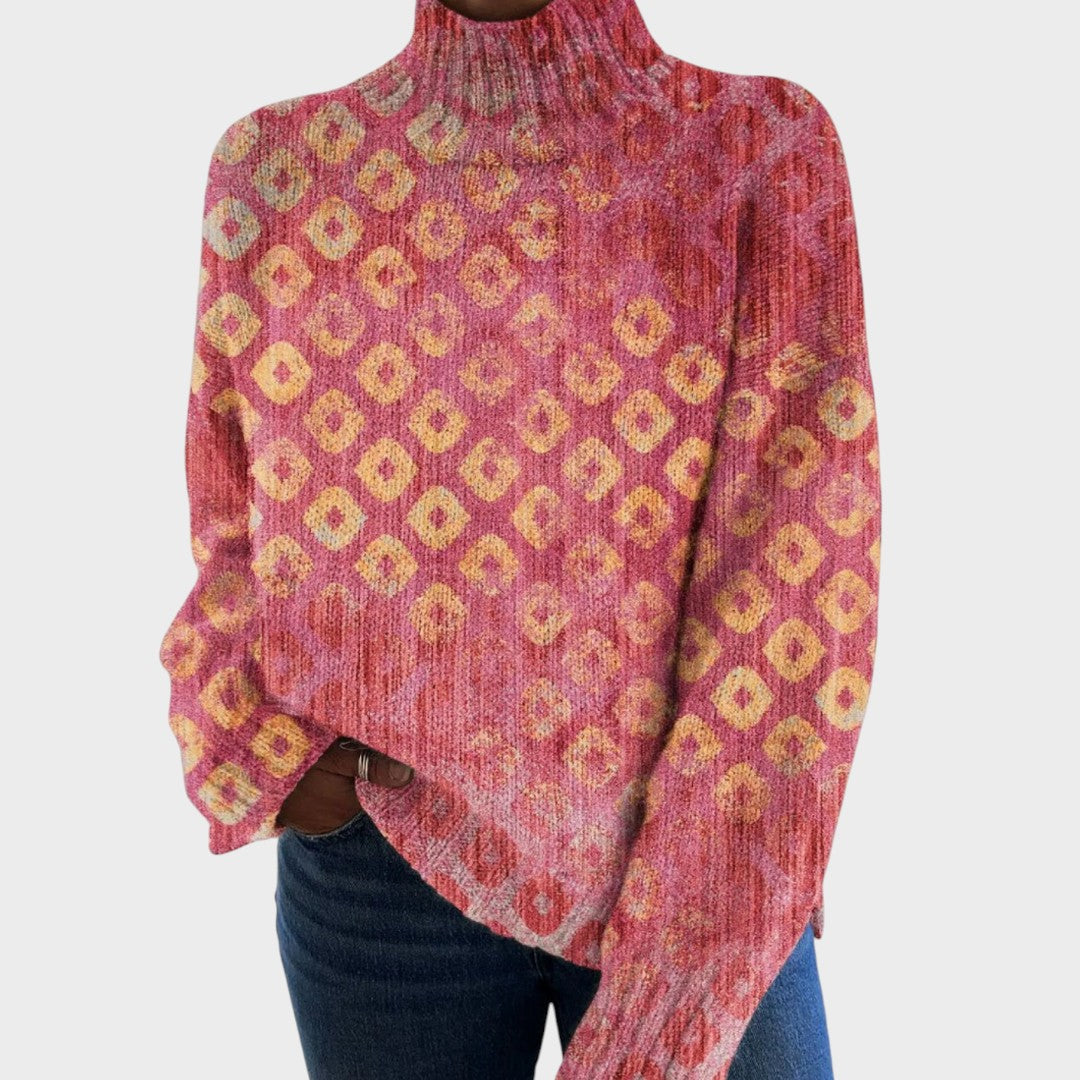 Lara – Jersey artístico de cuello alto