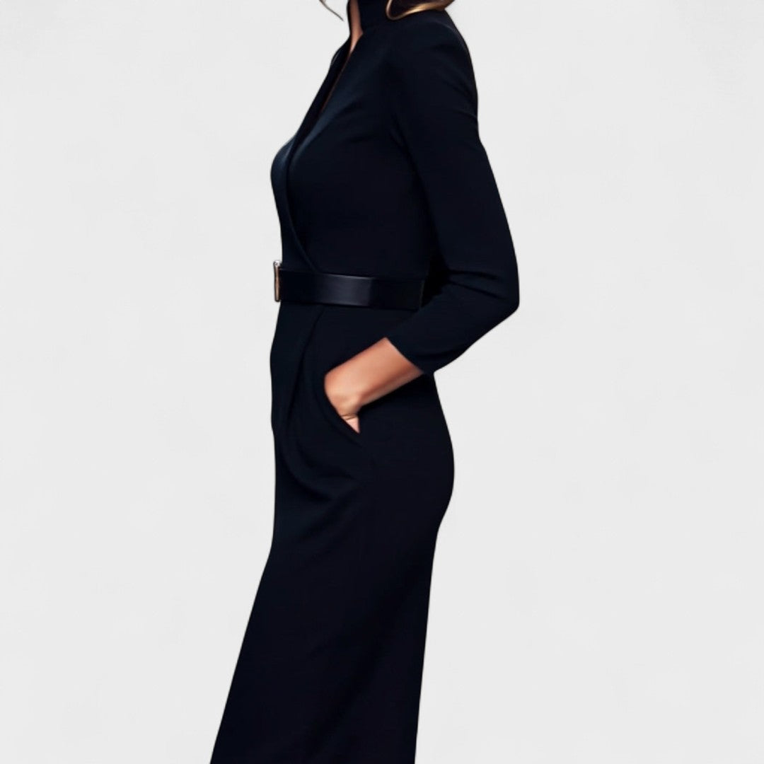Inês - Vestido elegante con cinturón