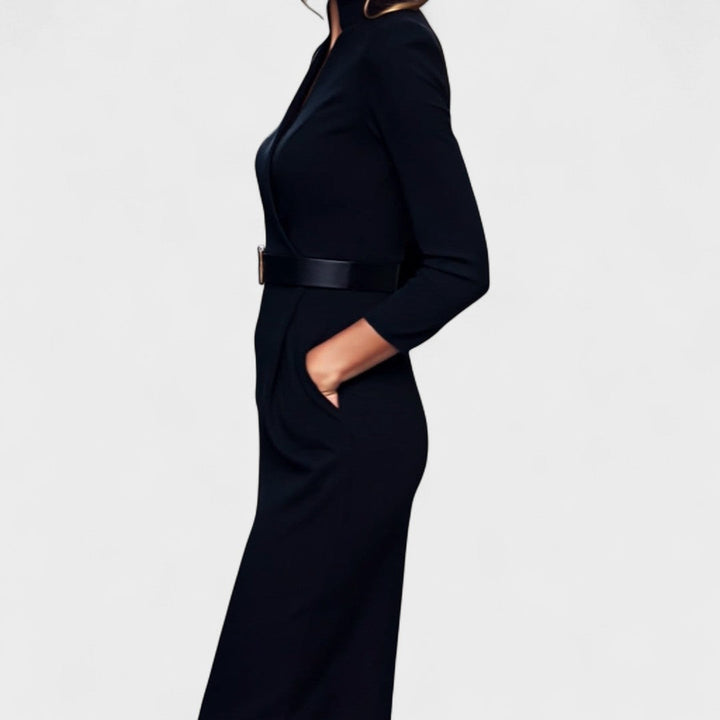 Inês - Vestido elegante con cinturón