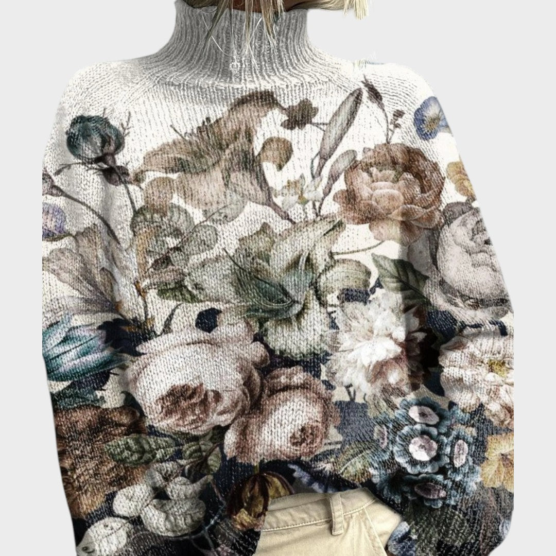 Susana – Jersey de punto con diseño artístico