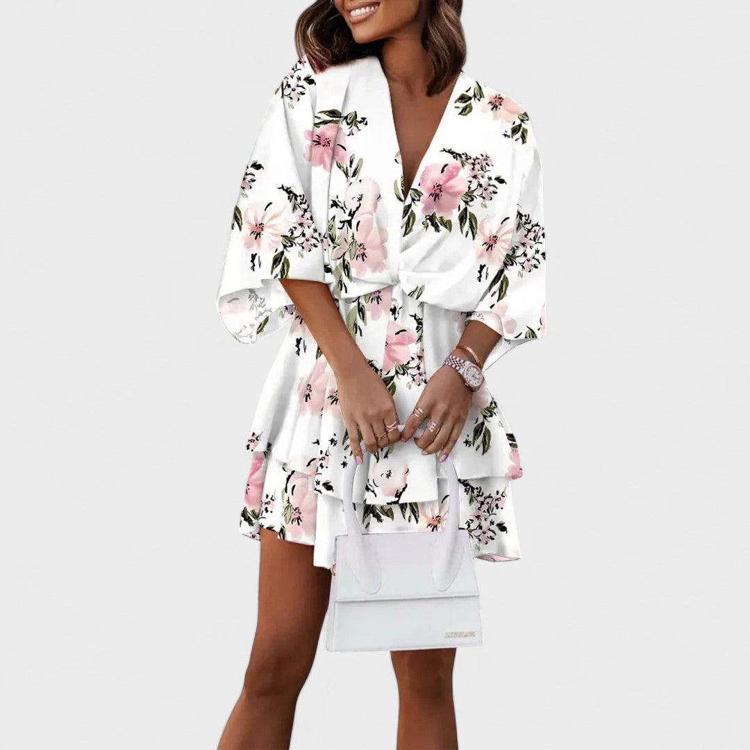Carla - Vestido floral corto
