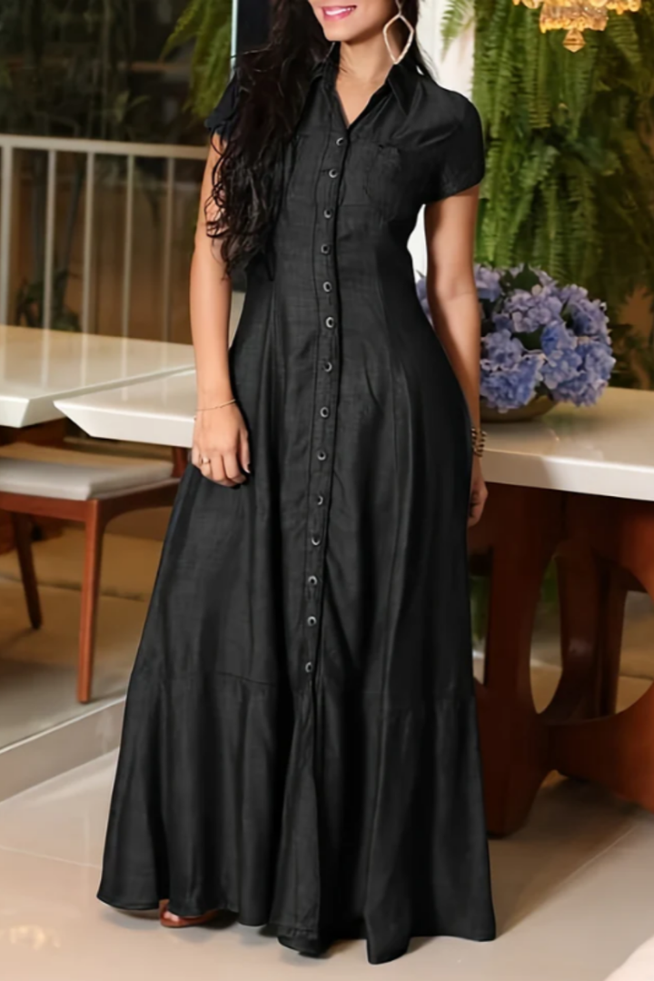 Eliza - Vestido Largo de Jean | Efecto Silueta