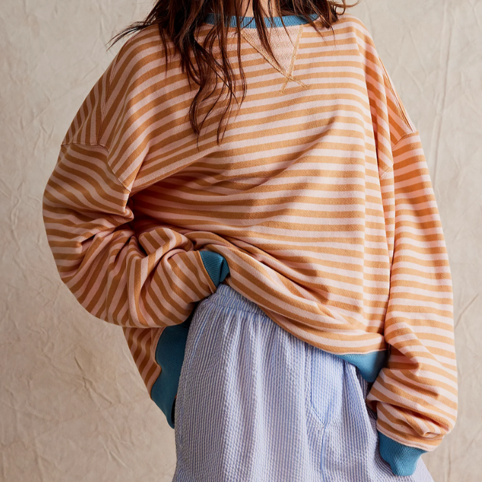 Hazel | Jersey oversize de punto a rayas