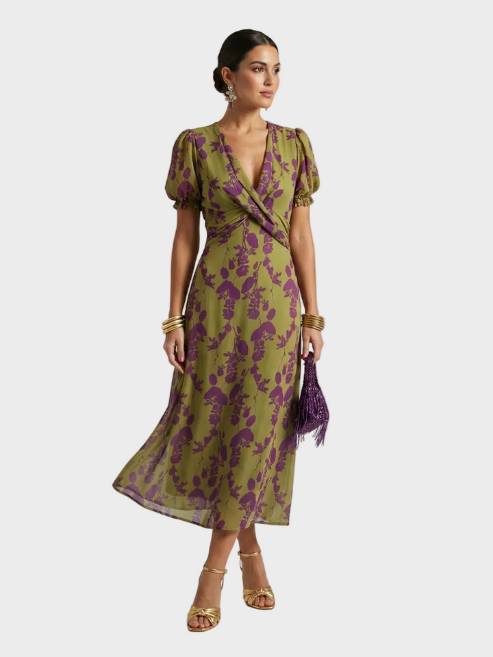 Natalia - Vestido Midi Floral Mujer