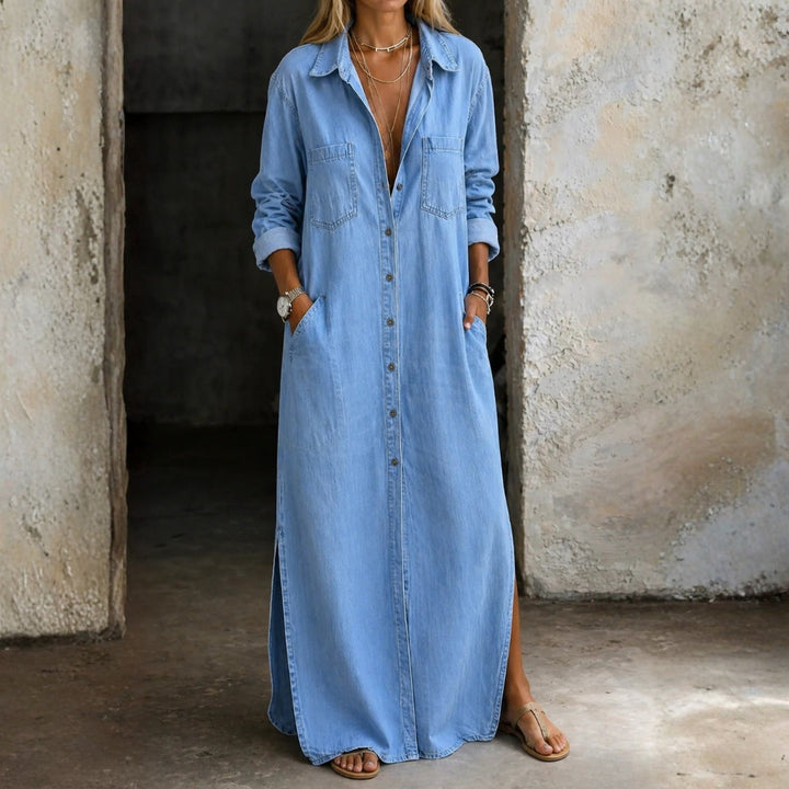 Delphine - Vestido con Botones | Efecto Silueta