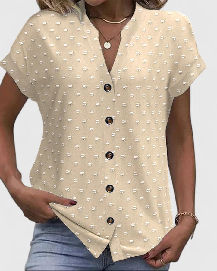 Élodie | Camisa V Neck Confortable