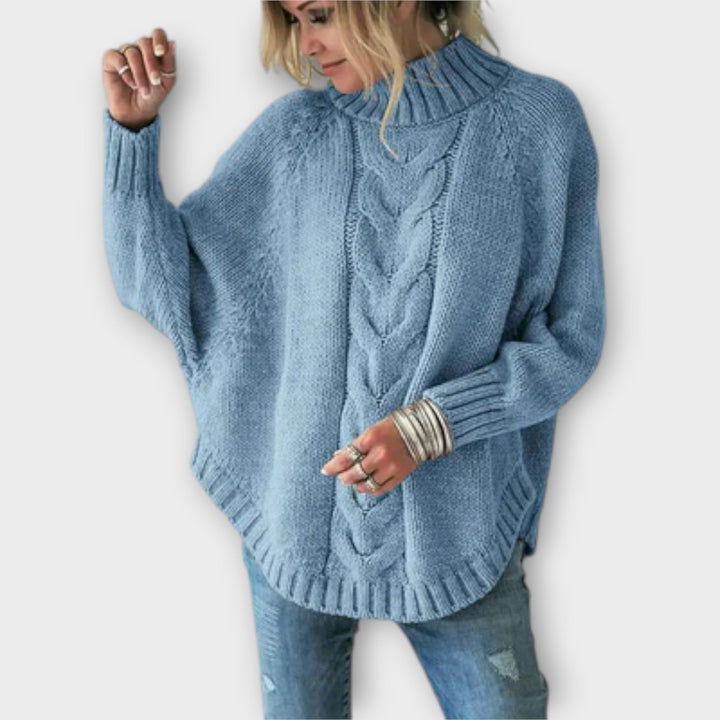 Elysian - Suéter azul cielo con patrón en relieve