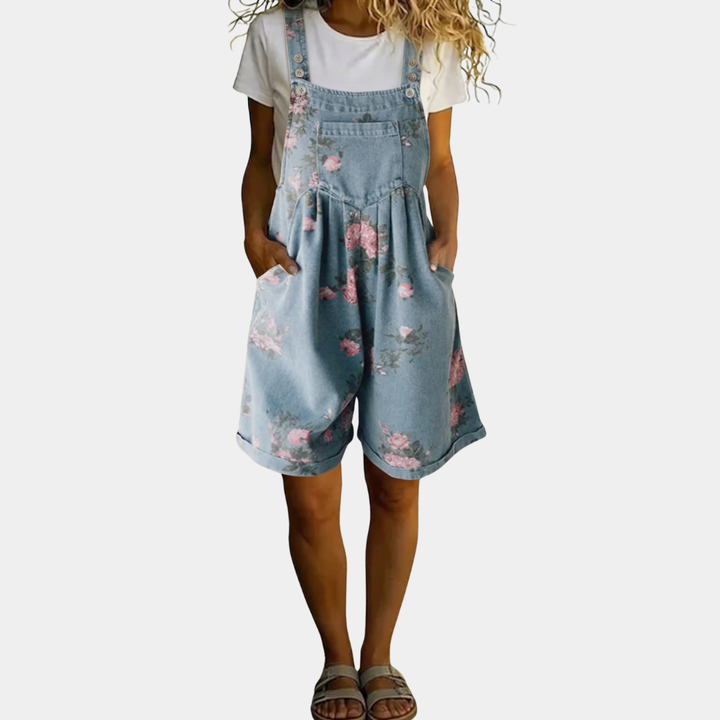 Zoé - Mono Floral de Denim | Imprescindible de Temporada