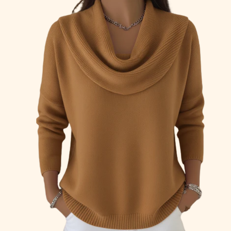 Darcy | Jersey de Cuello Drapeado