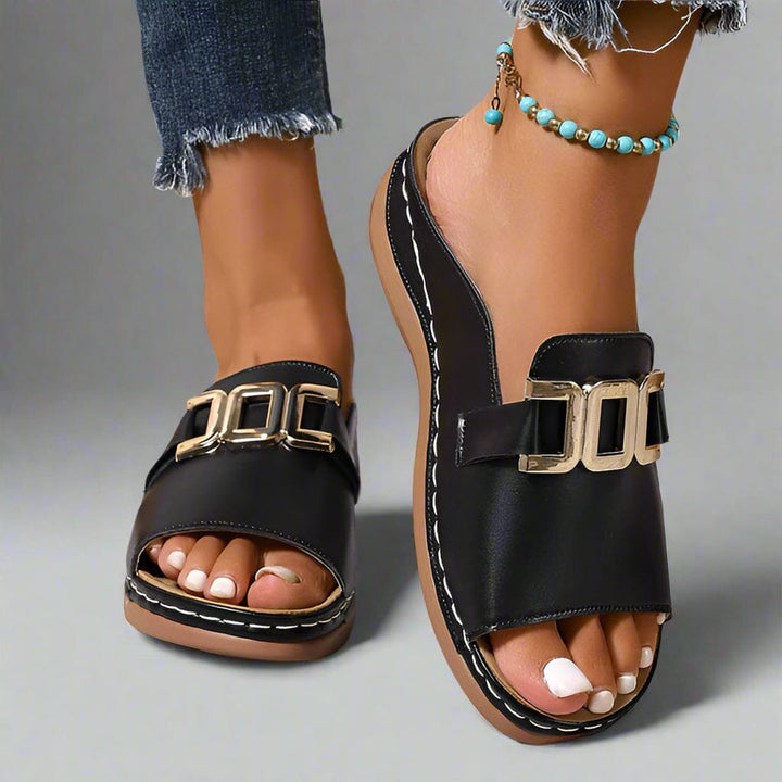 Elle – Sandalia de Tacones Cómodos para Mujer