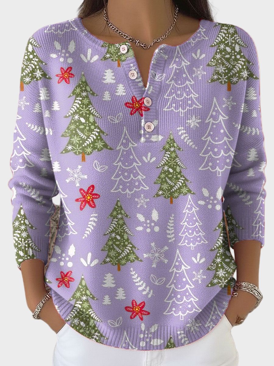 Iris - Suéter de Navidad con botones