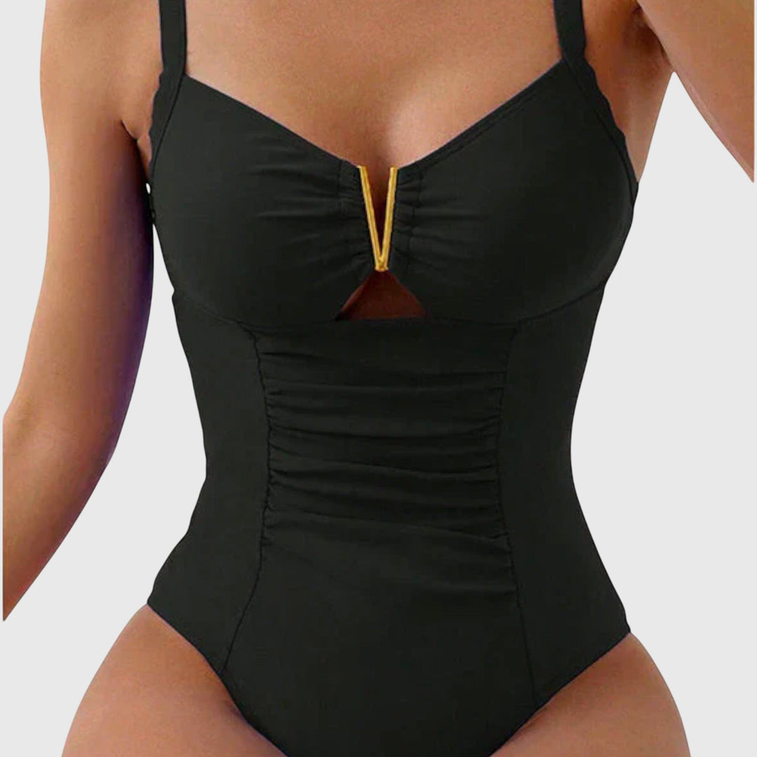 Émilie | Traje de baño de una pieza modelador con escote en V